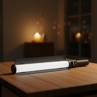 Lampe LED à bâton multi-angle transformable, température de couleur chaude et froide réglable, CRI>95, étanche, pliable, longueur 600 mm