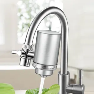 2024 vendita calda di nuovo Design per uso domestico filtro per l'acqua rubinetto rubinetto filtro per l'acqua utilizzato sul rubinetto con filtro in ceramica