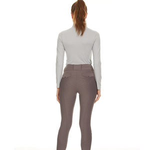 10色売れ筋長袖馬Tシャツ女性環境にやさしいベースレイヤー乗馬汗を発散させる乗馬カラートップ - Product Image 3