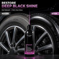 Brillant et protecteur pour pneus de voiture 500 ml, noir intense, protection UV, hydrofuge, anti-salissures, sans traces, marque privée OEM