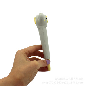 Agarradera de Espuma PU con Forma de Elefante para Bolígrafos, Ayuda para la Escritura para Niños, Material Escolar, Regalo, Juguete de Rebote Lento - Product Image 1
