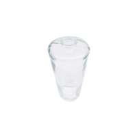 Grande taille 1000ml 1litre bouteilles en verre de diffuseur d'aromathérapie de forme conique décorative avec couvercle en bois