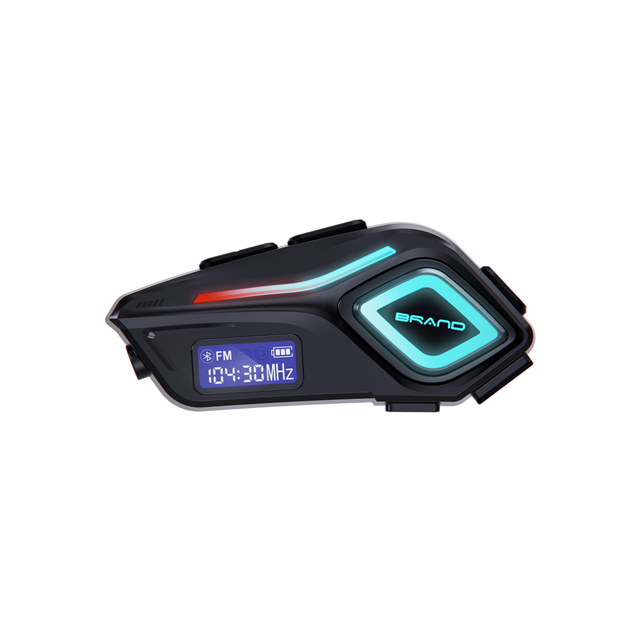 BT 5.4 Motorcycle Helmet Headset with Active Noise Reduction, LED Battery Display, Hands-Free Calling and HD Audio