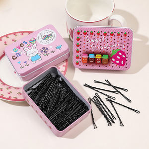 Premium Bob Pin Black Strong Metal Grip Personalizado en forma de U Metal Bangs Horquilla Venta al por mayor Accesorios para el cabello para mujeres Horquilla - Product Image 3