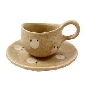 ชุดแก้วกาแฟเซรามิกและจานรองลายจุดย้อนยุคพร้อมลวดลายการ์ตูนสร้างสรรค์จาก Meijiahui ที่เป็นมิตรกับสิ่งแวดล้อม - Product Image 5