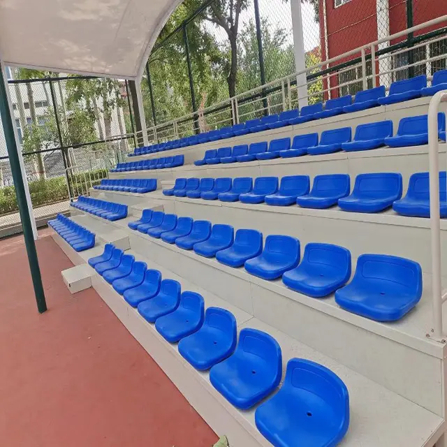Salle de football et rugby, sièges de stade en plastique, d'extérieur