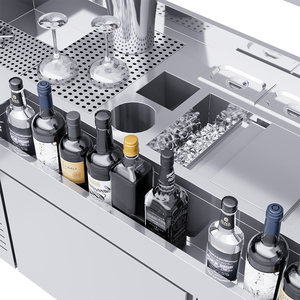 Équipement de bar commercial en acier inoxydable, station de bar <span class=keywords><strong>à</strong></span> cocktails, comptoir de barman amovible, équipement de bar - Product Image 5