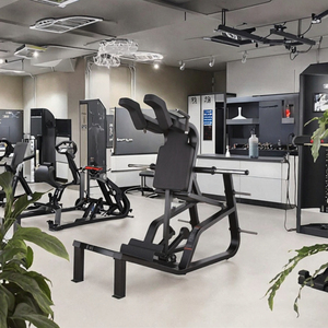 Máquina de Sentadillas Hack con Marco de Acero para <span class=keywords><strong>Gimnasio</strong></span> Comercial o Doméstico, Diseño Vertical con Función de Ajuste de Altura, Banco de Sentadillas Súper Ventas - Product Image 1