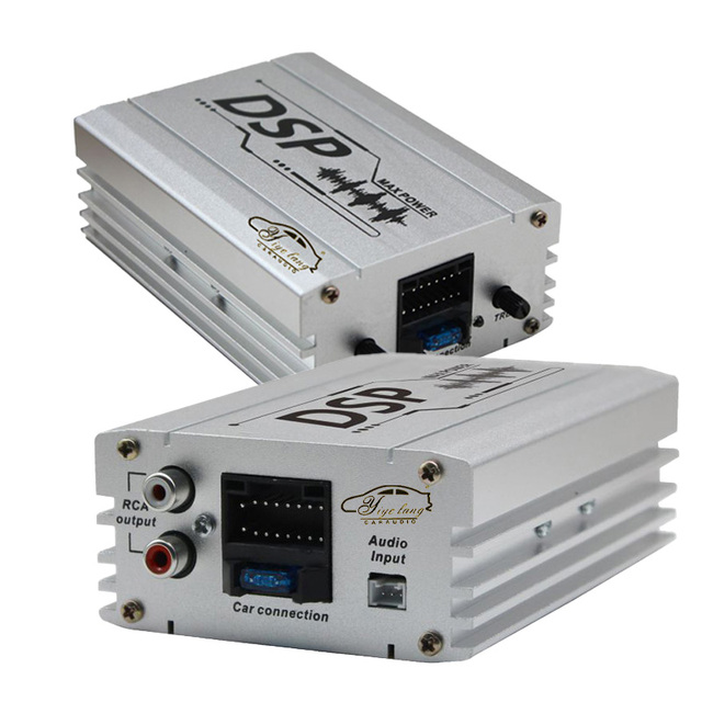 Car Amplifier DSP Android Processor Class A/B 4-Channel Power Amplifier with Crossovers Aluminum Construction
