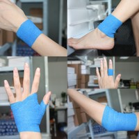 Bande de sport en polyester auto-adhésive pour maintien de chaussettes de football, protection des doigts, bandages de poignet, soutien du genou, protection animale