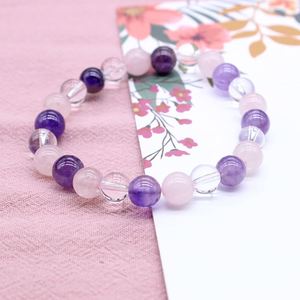 Bracelet en pierre naturelle avec perles de verre colorées pour un sommeil réparateur, contrôle qualité strict, prototypage rapide - Product Image 4