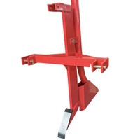 Décompacteur simple à 3 points avec système de guidage, accessoires et outils robustes pour mini-tracteurs pour la pose de drainages sous-terrestres agricoles