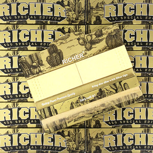 Papiers à rouler Richer naturels trois-en-un en pâte de bois vierge, écologiques, impression offset, design quadricolore - Product Image 5