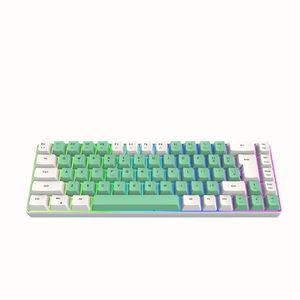 K701 Toetslijn Scheiding 68 Toetsen Bedraad 60 Procent Mini Toetsenbord Dual Color Rgb Lichtgevende Computer Gaming Toetsenbord - Product Image 3