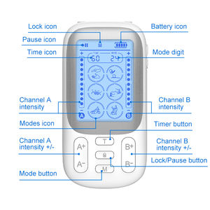 Impulso elettronico TENS massaggio rilassare i muscoli alleviare il dolore articolare decine elettrodo Pad Wireless unità decine con bassa frequenza - Product Image 2