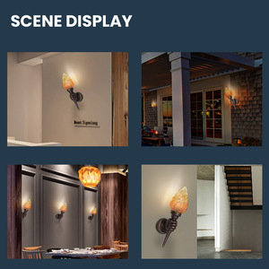 Không thấm nước ngoài trời <span class=keywords><strong>LED</strong></span> ánh sáng cho vườn và trong nhà cà phê nhà hàng trang trí nội thất tay-treo tường Nhôm Cơ sở đèn để sử dụng nhà - Product Image 3