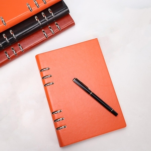 Journal d'affaires A4 B5 à 6 anneaux en cuir à feuilles mobiles de haute qualité avec sublimation de logo personnalisé - Product Image 1