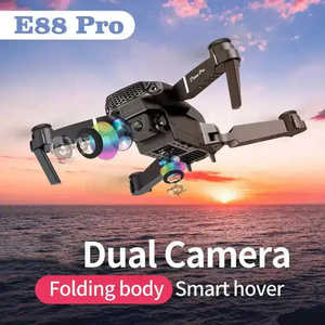 Drone E88 Pro pour débutants, 4K HD WIFI, double caméra, mini quadricoptère électrique, télécommande pliable, 10 km - Product Image 2