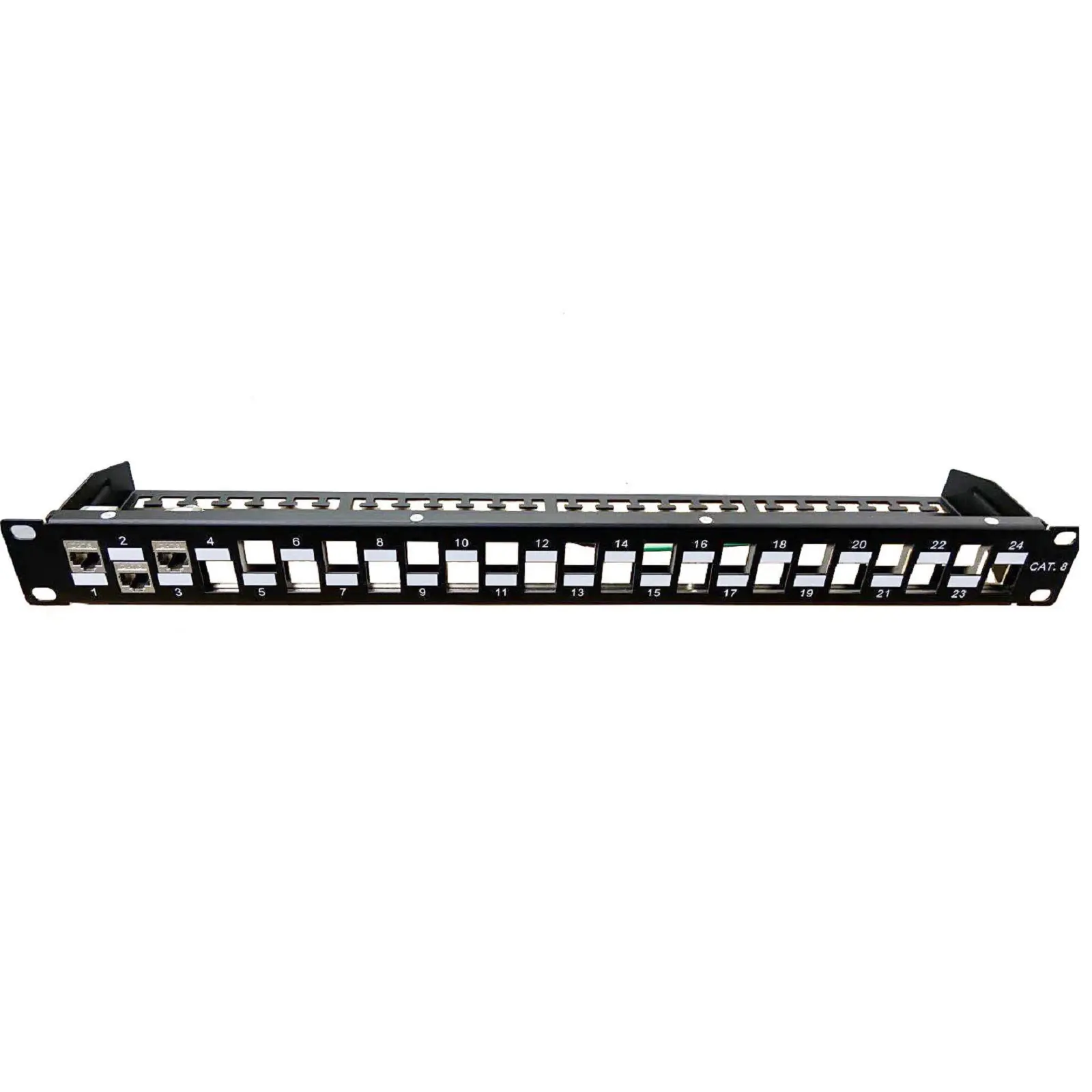 Chất Lượng Cao Rack Mounted Trống Patch Panel STP 24 Port Cat8 Patch Panel