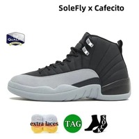 Baskets décontractées respirantes Rétro 12s Unisexe, style streetwear classique, chaussures de basketball en gros, livraison directe, Bred Reimagined