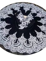 Robe de ballerine pour femme, robe de danse avec nœud en strass, jupe en tulle, manches courtes, robe de princesse pour performance