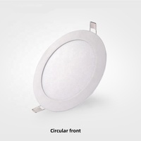 3w-18w, panneau Led encastré, plafonnier rond, plafonnier carré