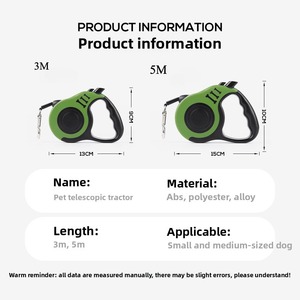3m/5m Automatic Pet <strong>Harness</strong> Custom <strong>Cat</strong> Leash Pet Dog Lead Pet Straps Dog Leash Retractable - Product Image 3