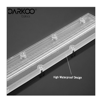 Lentille de profil LED en plastique extrudé givré avec conception de projecteur optique pour l'éclairage public extérieur en aluminium