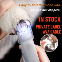 Coupe-ongles pour chien LOVEPET en plastique avec lumière LED et fonction de polissage pour le toilettage des animaux