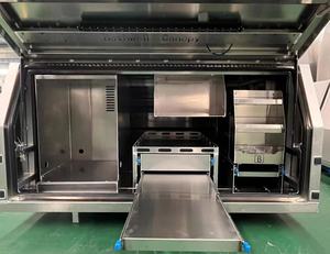 Versatile Sturdy Ute <b>Canopy</b> Housing with Support Jack Legs & Top <b>Roof</b> Rack for Single Cab Trucks & Outdoor Camping Usage - Product Image 3