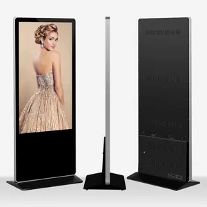 Indoor 32inch advertising infomation kiosk 4k 300nits lcd touch screen floor standing LCD digital signage advertising display