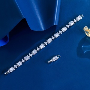 BS thời trang Tennis Vòng đeo tay Cubic Zirconia mở rộng Vòng đeo tay cho phụ nữ ánh sáng đồ trang sức sang trọng Vòng đeo tay - Product Image 5