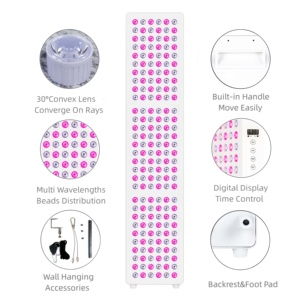 Appareil de beauté AZURE pour le corps entier et le visage, panneau de luminothérapie <span class=keywords><strong>LED</strong></span> rouge, type sur pied, prise UK/US/AU, utilisation à domicile, 180 <span class=keywords><strong>LED</strong></span>, AL1000 - Product Image 4