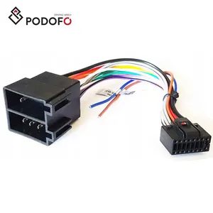 Podofo ISO kablo güç adaptörü için araba radyo