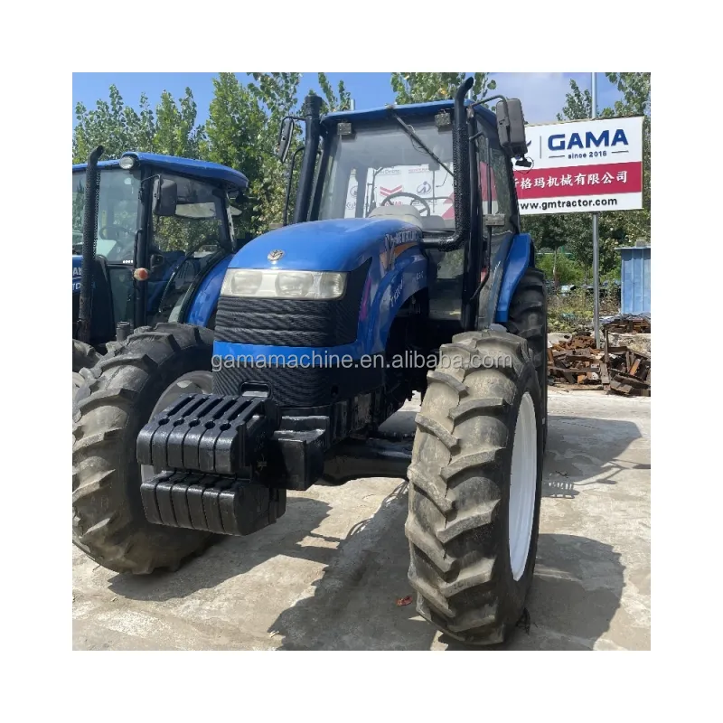 used tractors Nw Holland SNH1204 120hp 4X4WD farm equipment front shovel loader wheel tractor
