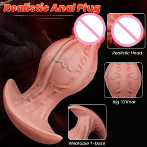 Dildo realistico morbido Gelance per dilatazione anale, plug indossabile in silicone liquido impermeabile per uomo e donna, stimolatore per punto G e <span class=keywords><strong>prostata</strong></span> - Product Image 4