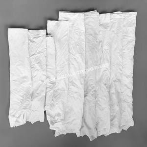 ผ้าเช็ดทำความสะอาดอุตสาหกรรม 100% ผ้าฝ้าย น้ำหนัก 1 กก. 10 กก. 25 กก. ซึมซับน้ำมันและน้ำได้ดี สีขาว สำหรับเช็ดทำความสะอาดในโรงงาน - Product Image 1