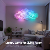 Lampe d'ambiance 3D Cloud Thunder Lighting avec application intelligente à distance pour la maison, la chambre à coucher, la salle de jeux, décorations