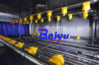 Ligne de pasteurisation Baiyu pour emballages souples avec température et vitesse réglables pour légumes marinés, yaourts et viandes