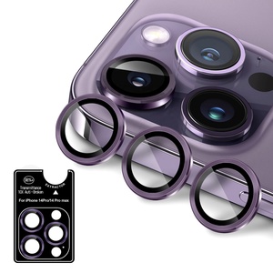 Pour iPhone 14 Pro Max Ring Protecteur d'<span class=keywords><strong>objectif</strong></span> de caméra avec outils de suppression Texture CD Résistance aux chocs - Product Image 2