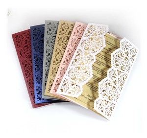 Invitaciones de Boda con Corte Láser Estilo Europeo y Americano, Tarjetas de Felicitación para Bodas, Gran Venta 2026 - Product Image 3