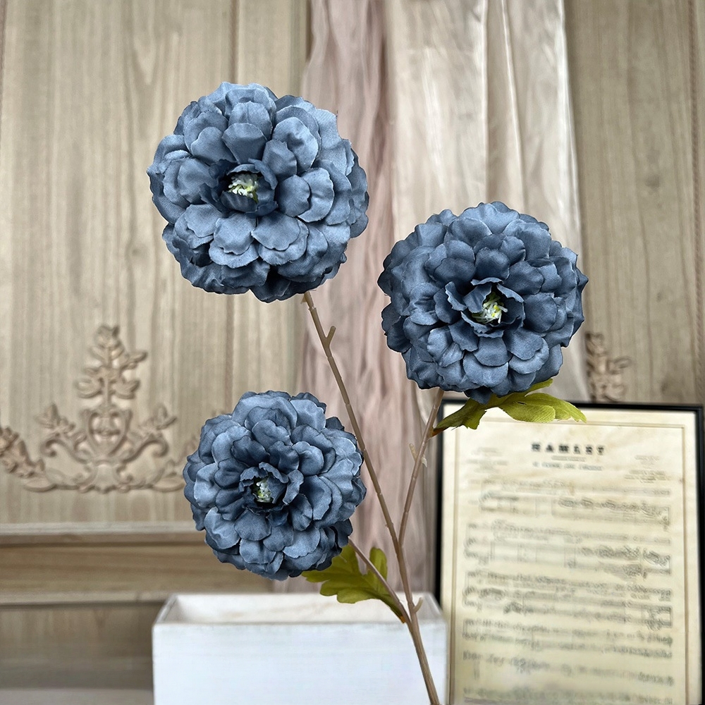 #65 Materiales Florales Serie Azul Polvoriento