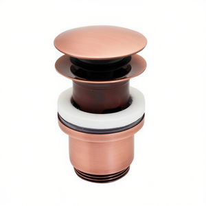 Siphon de vidange rond 1 1/4 po avec trop-plein, finition dorée, pour lavabo - Product Image 3