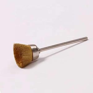 Cepillo de alambre de cobre para <span class=keywords><strong>uñas</strong></span>, herramienta eléctrica de alta calidad para pulir, cabezal de pulido, cepillo de limpieza dorado - Product Image 2