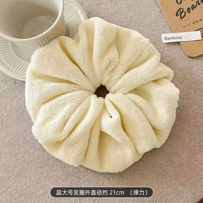 Cabello seco Scrunchie Beige