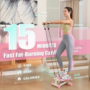Palestra macchina Twist <span class=keywords><strong>Stepper</strong></span> con bande di resistenza di potenza con rosa - Product Image 2