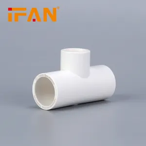 IFAN sıhhi tesisat için yüksek kaliteli plastik PVC boru bağlantı parçaları SCH40 PVC boru bağlayıcı UPVC boru PVC boru bağlantı parçaları