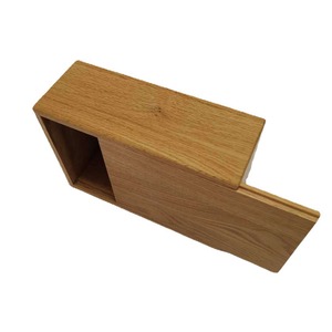 Boîte de rangement coulissante en bois rectangulaire de 74 mm de hauteur, boîte à vin en bois massif, conteneur d'emballage - Product Image 4