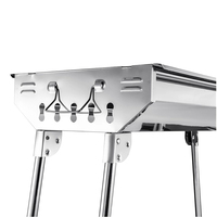 Gril pliant pour barbecue d'extérieur Réchaud de camping de jardin en acier inoxydable Barbecue à charbon de bois pliant portable