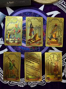 <span class=keywords><strong>2025</strong></span> Mới Tùy Chỉnh Lá Vàng <span class=keywords><strong>PVC</strong></span> Ba Chiều 78 Cổ Điển Tarot Boong Thiết Lập Không Thấm Nước Bói Toán Chơi Thẻ Với Hộp Quà Tặng - Product Image 5